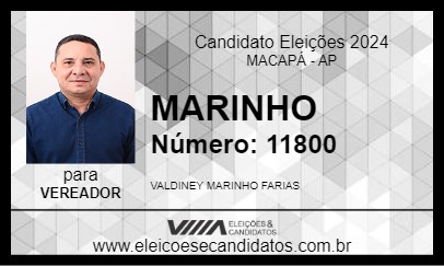 Candidato MARINHO 2024 - MACAPÁ - Eleições