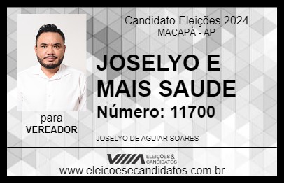 Candidato JOSELYO E MAIS SAUDE 2024 - MACAPÁ - Eleições