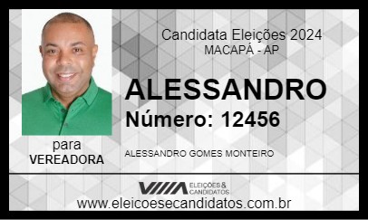 Candidato ALESSANDRO 2024 - MACAPÁ - Eleições