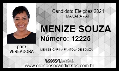 Candidato MENIZE SOUZA 2024 - MACAPÁ - Eleições