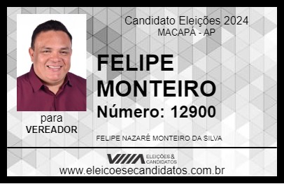 Candidato FELIPE MONTEIRO 2024 - MACAPÁ - Eleições