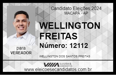 Candidato WELLINGTON FREITAS 2024 - MACAPÁ - Eleições