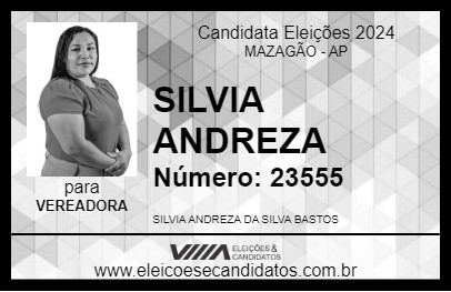 Candidato SILVIA ANDREZA 2024 - MAZAGÃO - Eleições