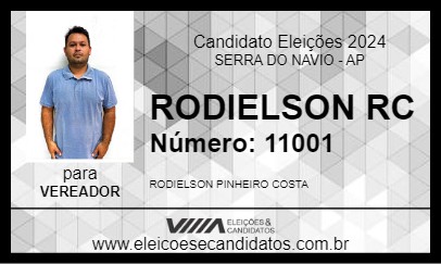 Candidato RODIELSON RC 2024 - SERRA DO NAVIO - Eleições