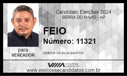 Candidato FEIO 2024 - SERRA DO NAVIO - Eleições