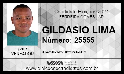 Candidato GILDASIO LIMA 2024 - FERREIRA GOMES - Eleições