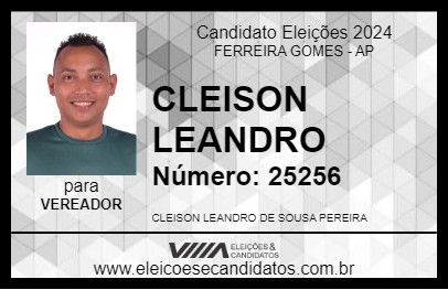 Candidato CLEISON LEANDRO 2024 - FERREIRA GOMES - Eleições