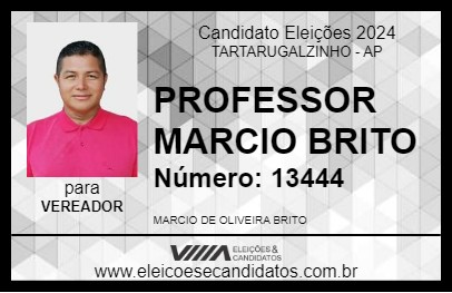 Candidato PROFESSOR MARCIO BRITO 2024 - TARTARUGALZINHO - Eleições