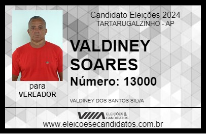 Candidato VALDINEY SOARES 2024 - TARTARUGALZINHO - Eleições