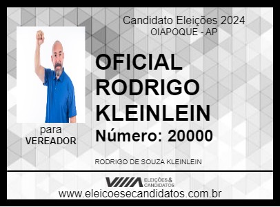 Candidato OFICIAL RODRIGO KLEINLEIN 2024 - OIAPOQUE - Eleições