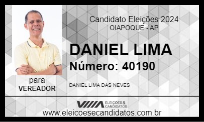 Candidato DANIEL LIMA 2024 - OIAPOQUE - Eleições