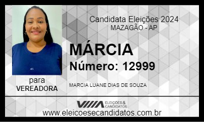 Candidato MÁRCIA 2024 - MAZAGÃO - Eleições