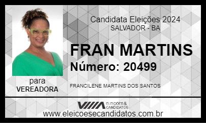 Candidato FRAN MARTINS 2024 - SALVADOR - Eleições