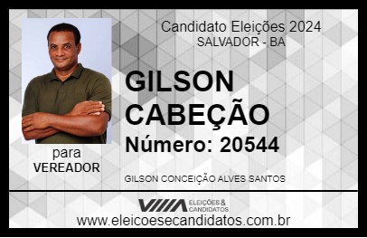 Candidato GILSON CABEÇÃO 2024 - SALVADOR - Eleições