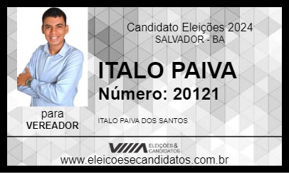 Candidato ITALO PAIVA 2024 - SALVADOR - Eleições