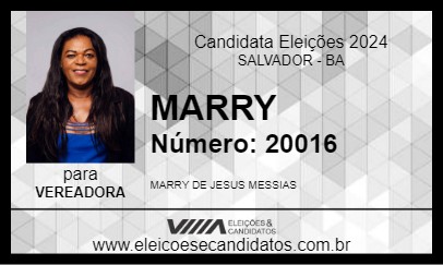 Candidato MARRY 2024 - SALVADOR - Eleições