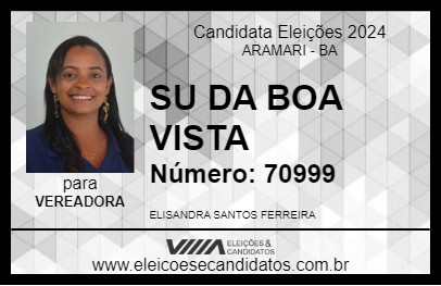 Candidato SU DA BOA VISTA 2024 - ARAMARI - Eleições