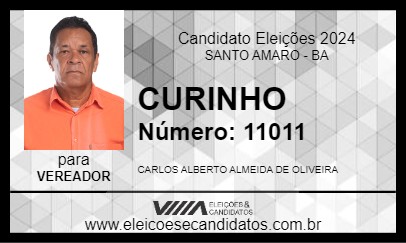 Candidato CURINHO 2024 - SANTO AMARO - Eleições