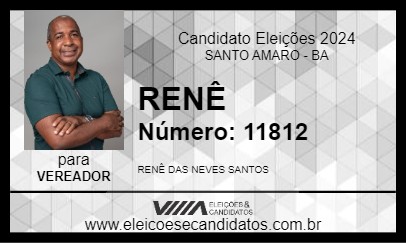 Candidato RENÊ 2024 - SANTO AMARO - Eleições