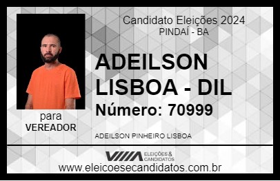 Candidato ADEILSON LISBOA 2024 - PINDAÍ - Eleições