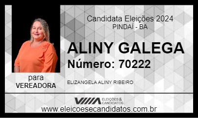 Candidato ALINY GALEGA 2024 - PINDAÍ - Eleições