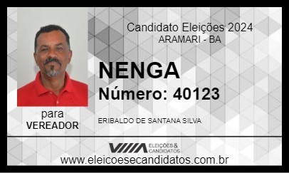 Candidato NENGA 2024 - ARAMARI - Eleições