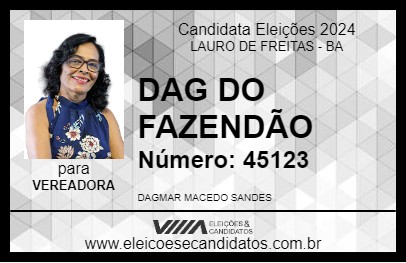 Candidato DAG DO FAZENDÃO 2024 - LAURO DE FREITAS - Eleições