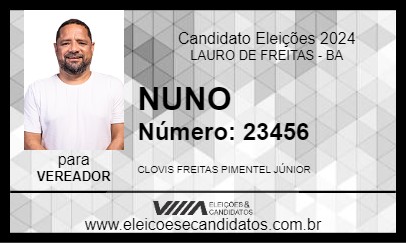 Candidato NUNO 2024 - LAURO DE FREITAS - Eleições