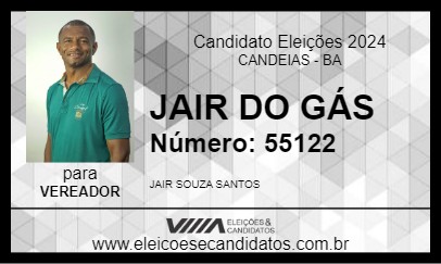 Candidato JAIR DO GÁS 2024 - CANDEIAS - Eleições