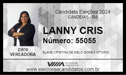 Candidato LANNY CRIS 2024 - CANDEIAS - Eleições