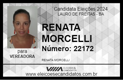 Candidato RENATA MORCELLI 2024 - LAURO DE FREITAS - Eleições