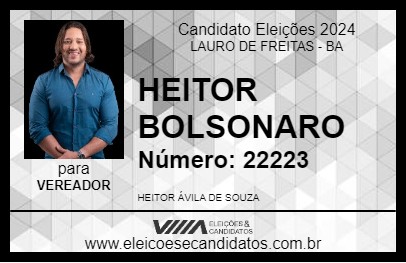 Candidato HEITOR ÁVILA DE SOUZA 2024 - LAURO DE FREITAS - Eleições