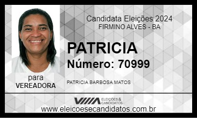 Candidato PATRICIA 2024 - FIRMINO ALVES - Eleições