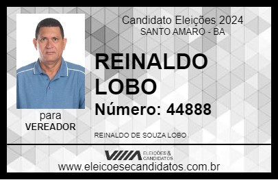 Candidato REINALDO LOBO 2024 - SANTO AMARO - Eleições