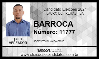 Candidato BARROCA 2024 - LAURO DE FREITAS - Eleições