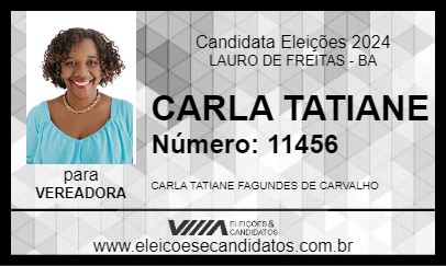 Candidato CARLA TATIANE 2024 - LAURO DE FREITAS - Eleições