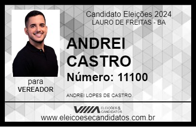 Candidato ANDREI CASTRO 2024 - LAURO DE FREITAS - Eleições