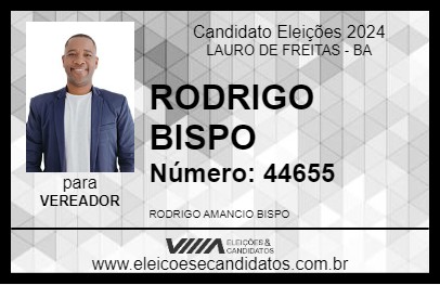 Candidato RODRIGO BISPO 2024 - LAURO DE FREITAS - Eleições