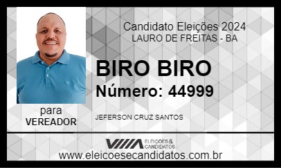 Candidato BIRO BIRO 2024 - LAURO DE FREITAS - Eleições