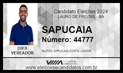 Candidato SAPUCAIA 2024 - LAURO DE FREITAS - Eleições