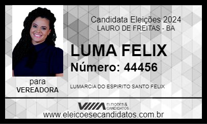 Candidato LUMA FELIX 2024 - LAURO DE FREITAS - Eleições