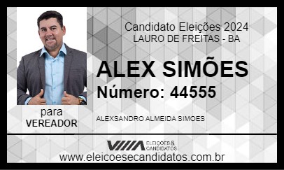 Candidato ALEX SIMÕES 2024 - LAURO DE FREITAS - Eleições