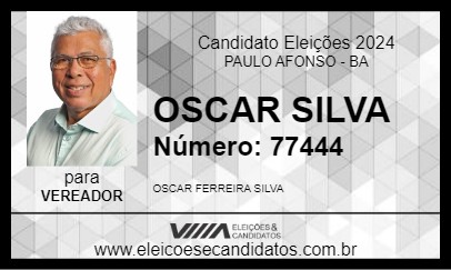 Candidato OSCAR SILVA 2024 - PAULO AFONSO - Eleições