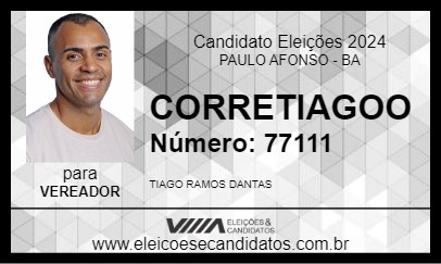 Candidato CORRETIAGOO 2024 - PAULO AFONSO - Eleições