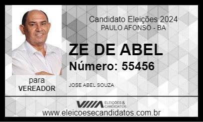 Candidato ZE DE ABEL 2024 - PAULO AFONSO - Eleições