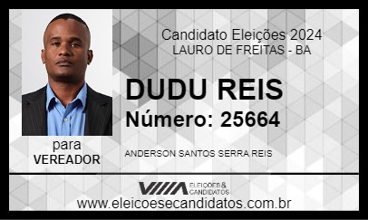 Candidato DUDU REIS 2024 - LAURO DE FREITAS - Eleições