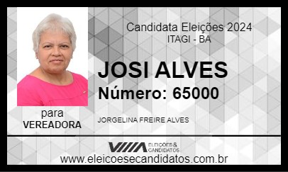 Candidato JOSI ALVES 2024 - ITAGI - Eleições