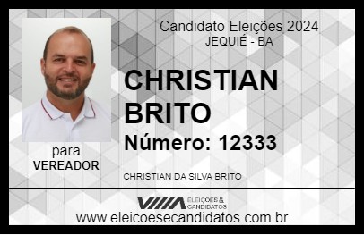 Candidato CHRISTIAN BRITO 2024 - JEQUIÉ - Eleições