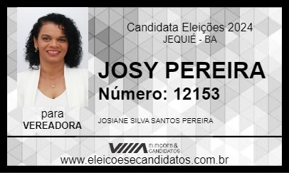 Candidato JOSY PEREIRA 2024 - JEQUIÉ - Eleições