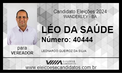 Candidato LÉO DA SAÚDE 2024 - WANDERLEY - Eleições